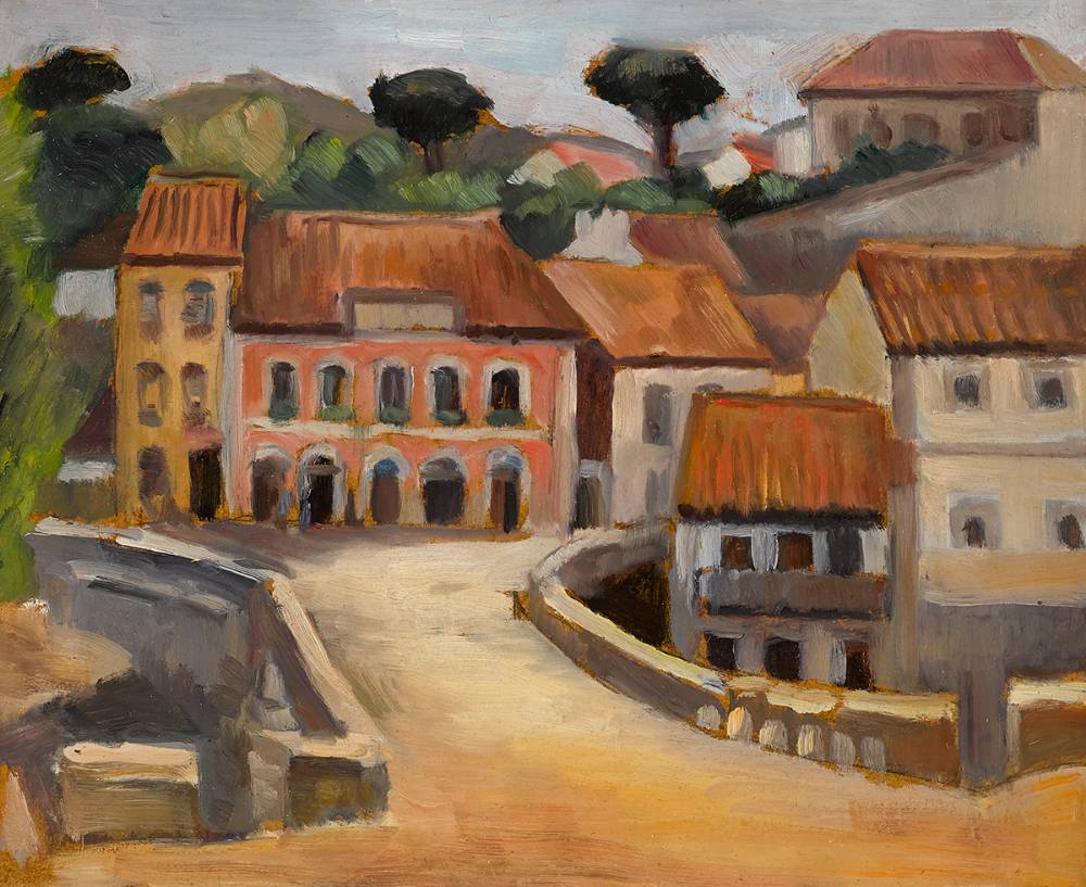 VILA, SPAIN, c.1920s by Mainie Jellett sold for 8,000 at Whyte's Auctions