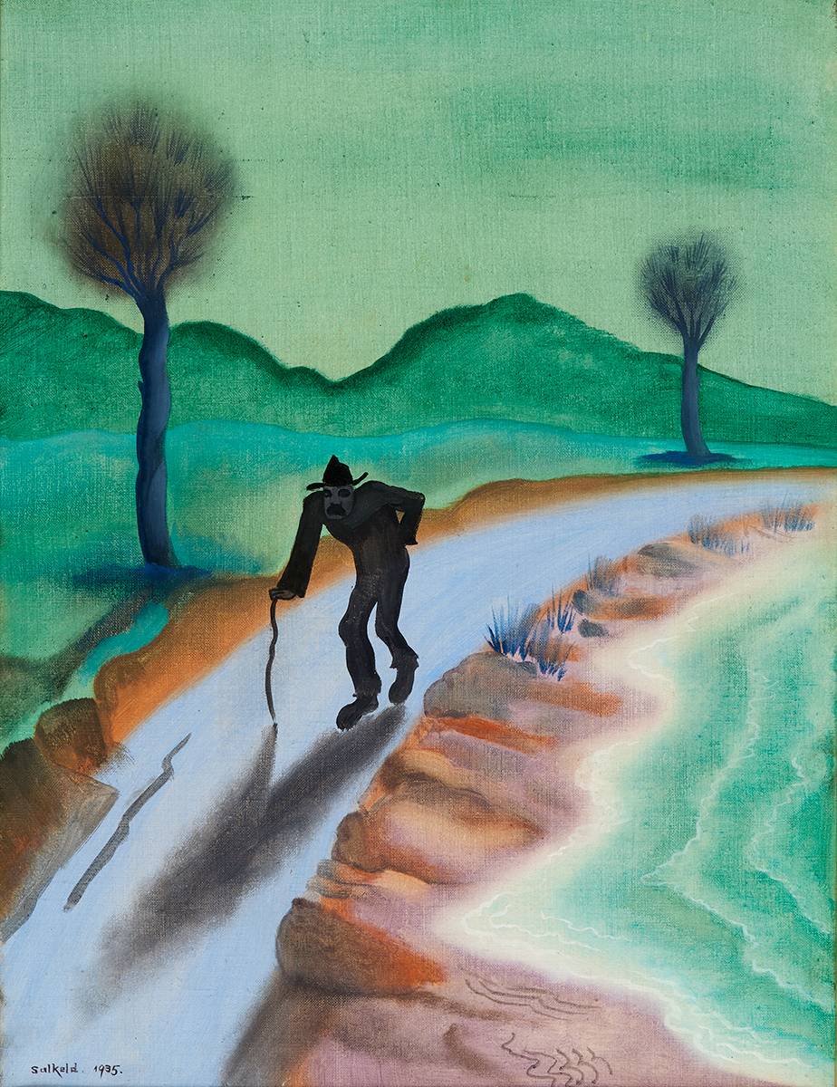 ELDERLY MAN ON A PATH, 1935 by Cecil Ffrench Salkeld sold for 2,200 at Whyte's Auctions