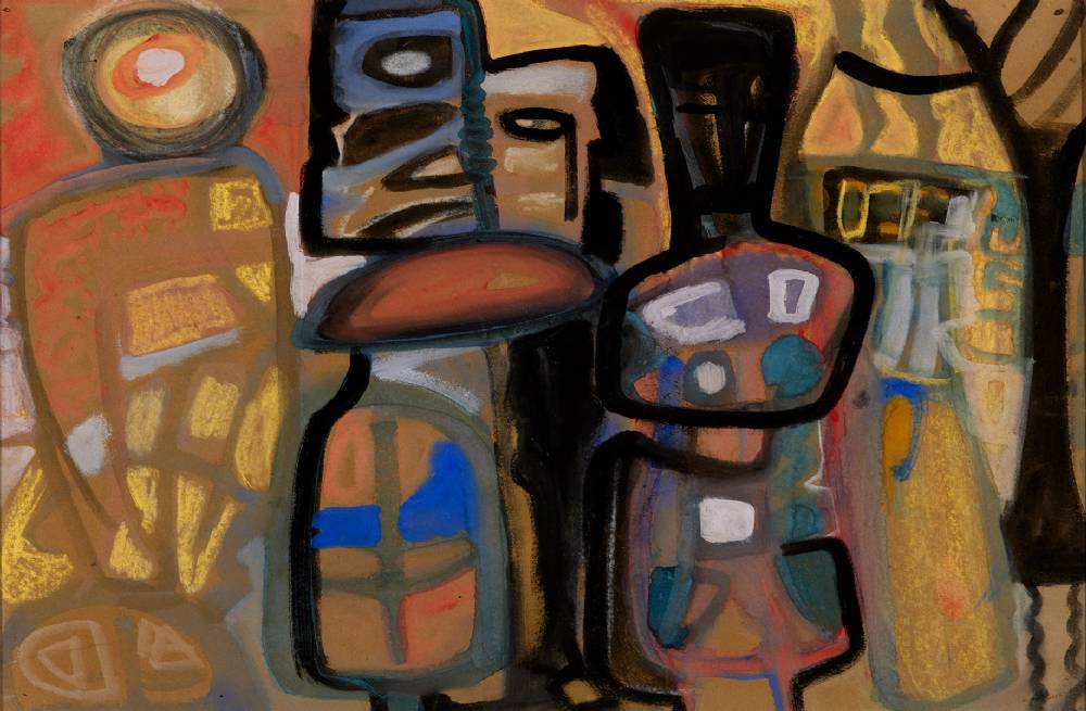 THREE FIGURES by Noreen Rice sold for 1,600 at Whyte's Auctions