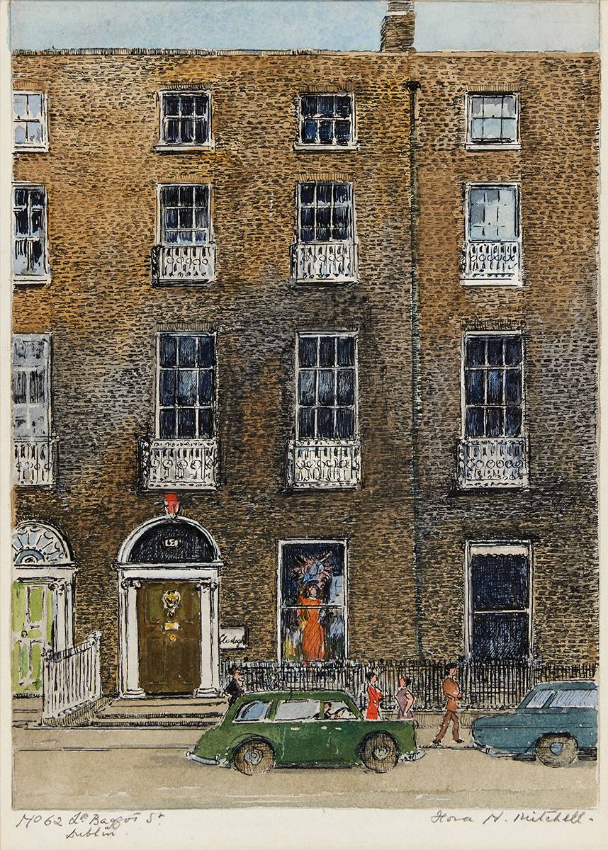 NO. 62, LOWER BAGGOT STREET, DUBLIN by Flora H. Mitchell sold for 2,300 at Whyte's Auctions