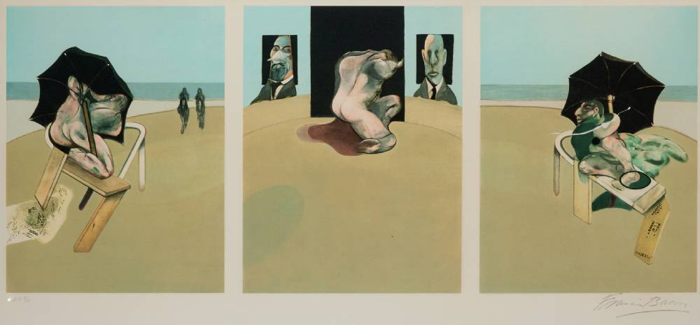 METROPOLITAN TRIPTYCH, 1981 by Francis Bacon sold for 20,000 at Whyte's Auctions
