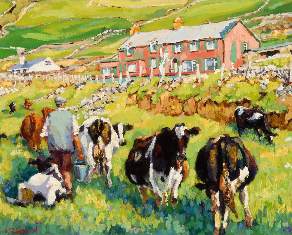 CATTLE, SLEA HEAD, COUNTY KERRY by James S. Brohan sold for 2,000 at Whyte's Auctions