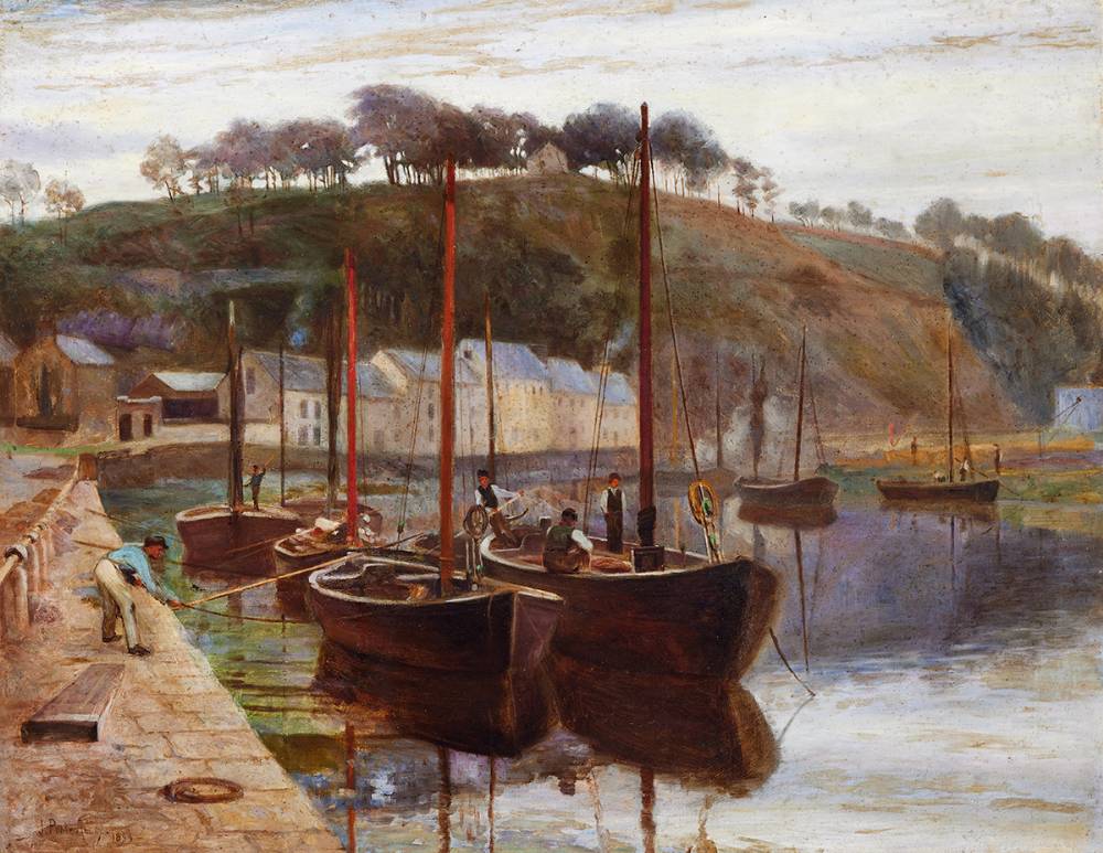 HARBOUR SCENE, 1899 by Joseph Poole Addey (1852-1922) at Whyte's Auctions
