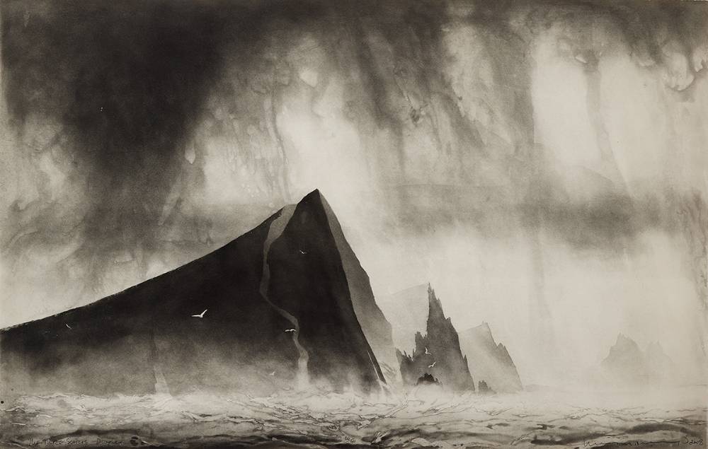 THREE SISTERS, DINGLE, 2008 by Norman Ackroyd (British, b. 1938) at Whyte's Auctions