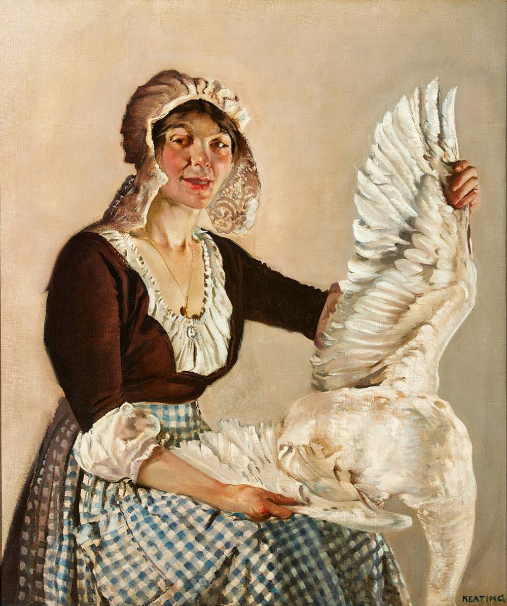 THE GOOSE GIRL, 1917 by Sen Keating PPRHA HRA HRSA (1889-1977) at Whyte's Auctions