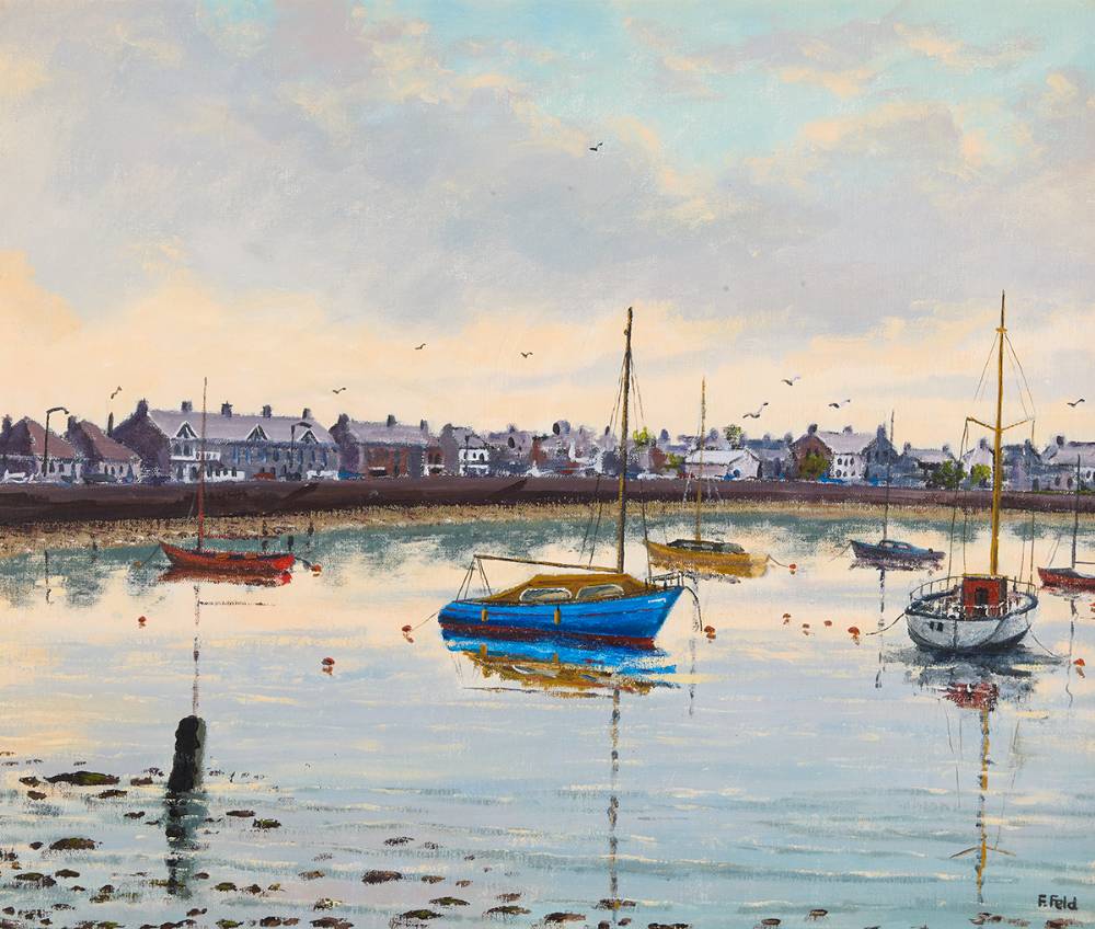 LOW TIDE, EARLY MORNING, SKERRIES, 1983 by Frank Feld sold for 250 at Whyte's Auctions