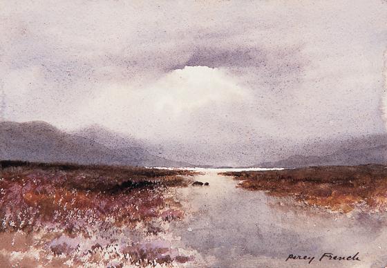 SUNBURST OVER THE BOG by William Percy French sold for 6,349 at Whyte's Auctions