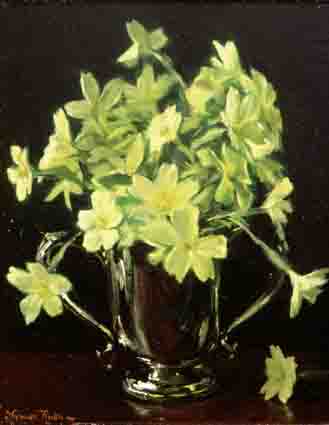PRIMROSES and PRIMROSES IN MY SILVER CUP (A PAIR) by Thomas Ryan PPRHA (1929-2021) at Whyte's Auctions