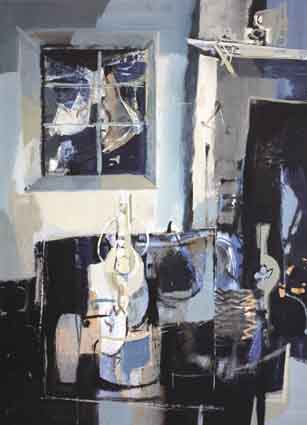 COTTAGE INTERIOR by George Campbell RHA (1917-1979) at Whyte's Auctions
