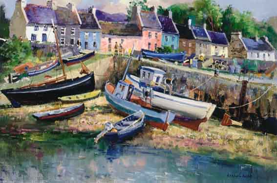 HIGH AND DRY, ROUNDSTONE, COUNTY GALWAY by Kenneth Webb sold for 10,000 at Whyte's Auctions