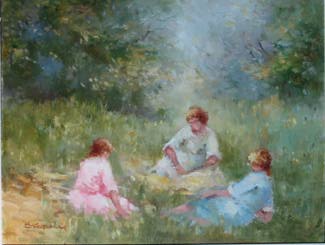 RELAXING by Elizabeth Brophy sold for 2,000 at Whyte's Auctions
