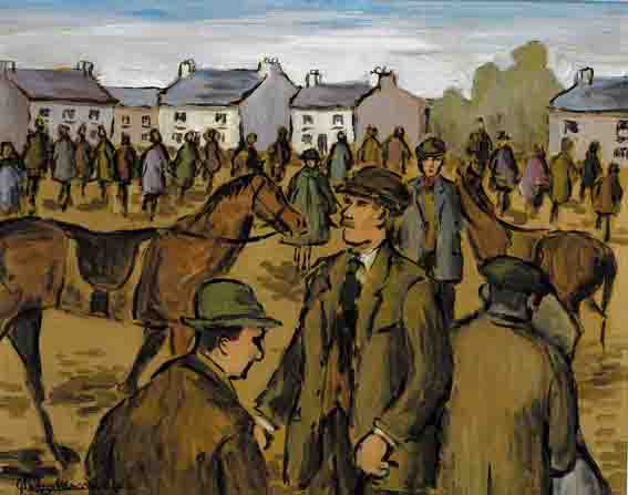 AT THE HORSE SALE by Gladys Maccabe sold for 5,000 at Whyte's Auctions