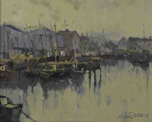 ARKLOW HARBOUR, COUNTY WICKLOW by Liam Treacy sold for 1,800 at Whyte's Auctions