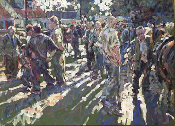 POINT OF SUNSET (STUDY, TALLOW HORSE FAIR) by Arthur K. Maderson (b.1942) at Whyte's Auctions