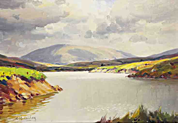 GLENS OF ANTRIM LANDSCAPE by Charles J. McAuley RUA ARSA (1910-1999) at Whyte's Auctions