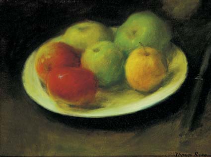 STILL LIFE WITH APPLES by Thomas Ryan PPRHA (1929-2021) at Whyte's Auctions
