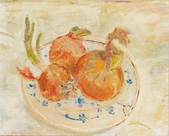 STILL LIFE WITH ONIONS by Piet Sluis (1929-2008) at Whyte's Auctions