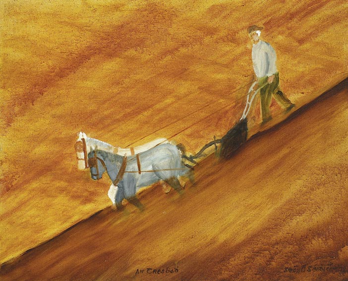 AN TREABHADH (THE PLOUGHING) by Sen O Sadhachin (1901-1991) at Whyte's Auctions