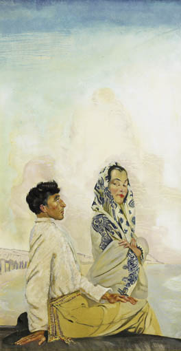 AN ARAN MAN AND HIS WIFE by Sen Keating PPRHA HRA HRSA (1889-1977) at Whyte's Auctions