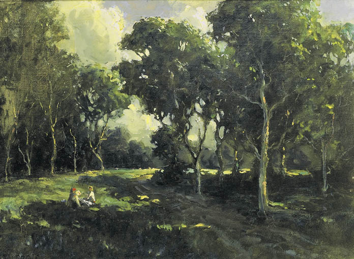 PICNIC IN THE WOODS by James Humbert Craig RHA RUA (1877-1944) at Whyte's Auctions