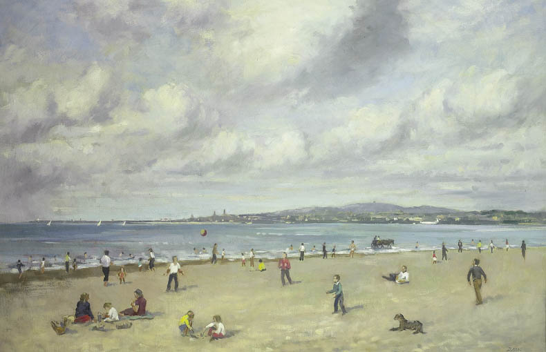 A SUMMER'S DAY, SANDYMOUNT STRAND by David Hone PPRHA (1928-2023) at Whyte's Auctions