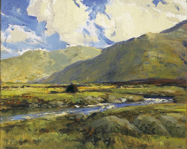 BLUE AND GOLD IN CONNEMARA by James Humbert Craig RHA RUA (1877-1944) at Whyte's Auctions