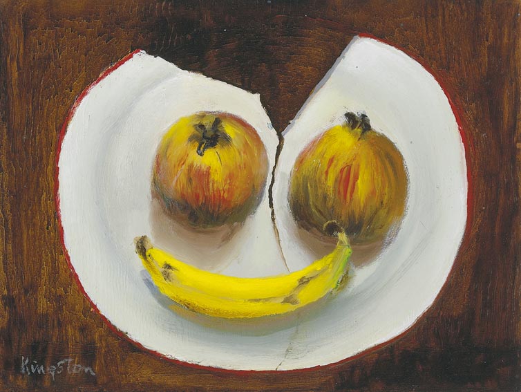 POMEGRANATES ON BROKEN PLATE by Richard Kingston RHA (1922-2003) at Whyte's Auctions