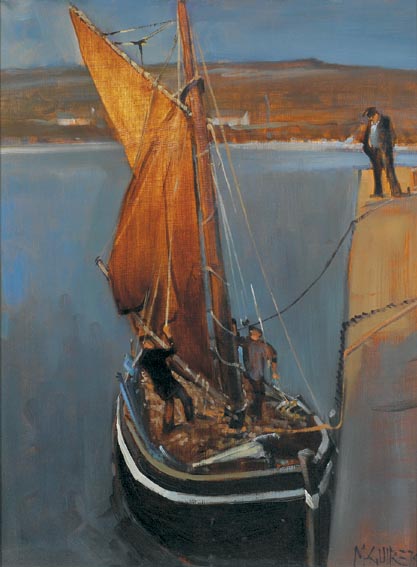 TURF BOAT, KILRONAN by Cecil Maguire sold for 8,000 at Whyte's Auctions