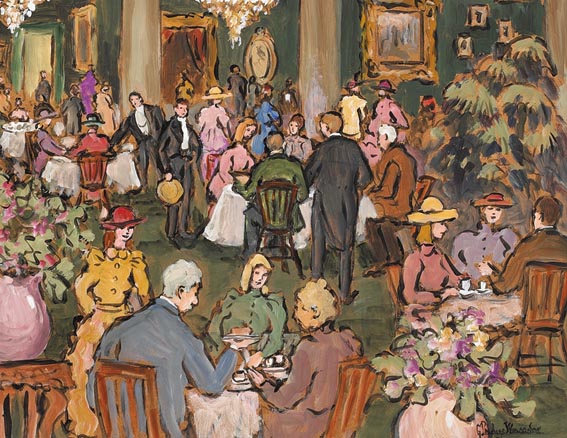 AFTERNOON TEA by Gladys Maccabe sold for 5,400 at Whyte's Auctions