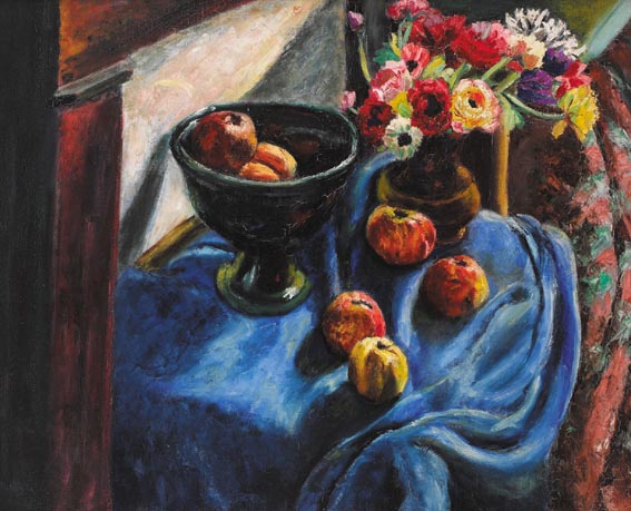 STILL LIFE WITH APPLES AND ANEMONIES by Rene O'Conor (ne Honta) (1894-1955) at Whyte's Auctions