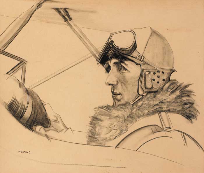 THE AIRMAN by Sen Keating PPRHA HRA HRSA (1889-1977) at Whyte's Auctions