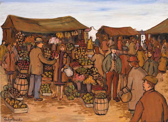 FRUIT MARKET by Gladys Maccabe sold for 4,200 at Whyte's Auctions