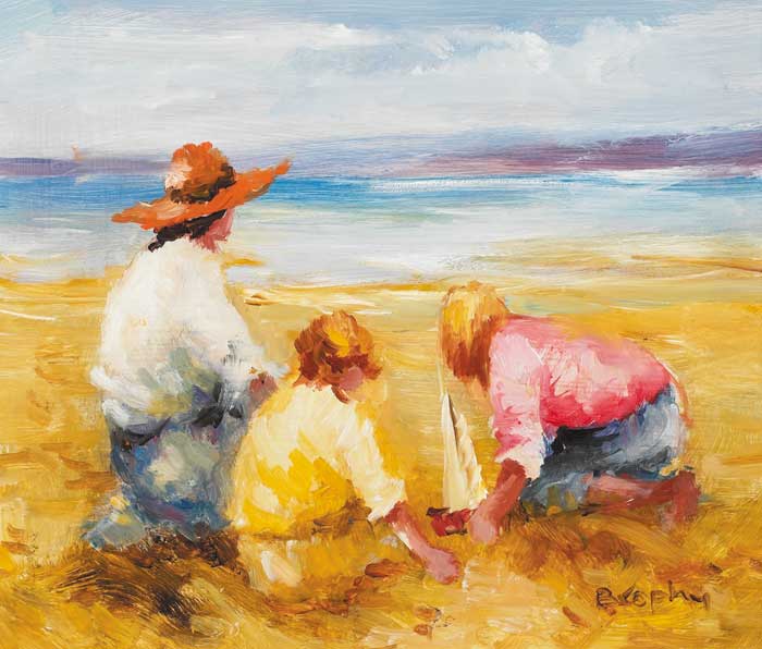 DAY AT THE BEACH by Elizabeth Brophy sold for 1,900 at Whyte's Auctions