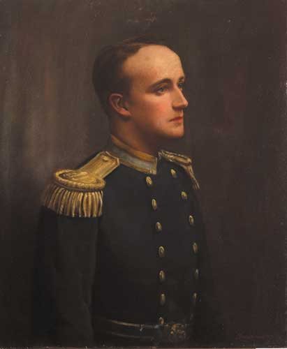 PORTRAIT OF A ROYAL NAVAL OFFICER by Samuel Rowan Watson (1853-1923) at Whyte's Auctions