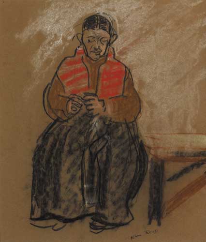 SEATED PEASANT WOMAN by Nano Reid sold for 2,200 at Whyte's Auctions
