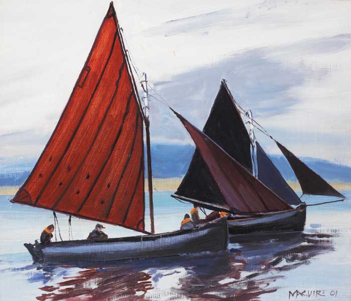 CLOSE ENCOUNTER, OLD QUAY, ROUNDSTONE, 2001 by Cecil Maguire sold for 6,500 at Whyte's Auctions
