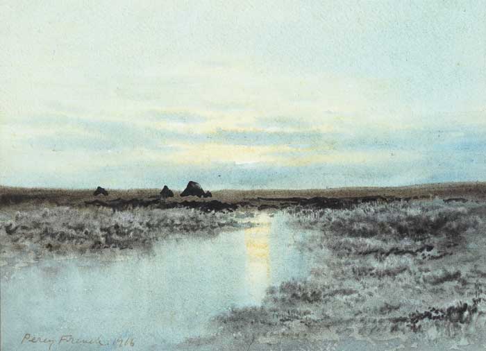 BOG SCENE, 1916 by William Percy French sold for 5,800 at Whyte's Auctions