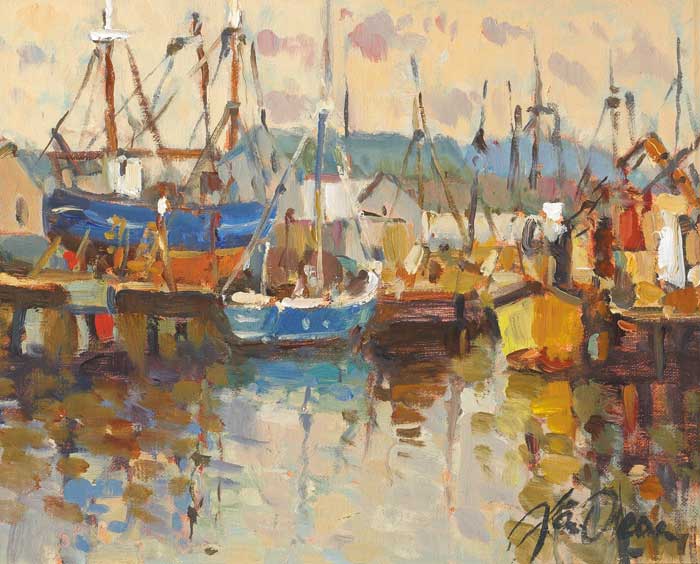 THE DRY DOCK, ARKLOW, COUNTY WICKLOW, 1998 by Liam Treacy sold for 1,900 at Whyte's Auctions