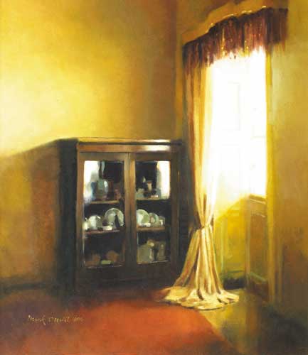 CHINA CABINET BY A WINDOW, 1996 by Mark O'Neill (b.1963) at Whyte's Auctions