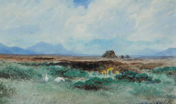 GEESE ON A BOG by William Percy French sold for 6,800 at Whyte's Auctions