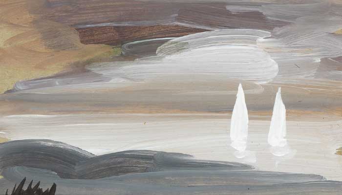 TWO WHITE SAILS by Markey Robinson sold for 800 at Whyte's Auctions