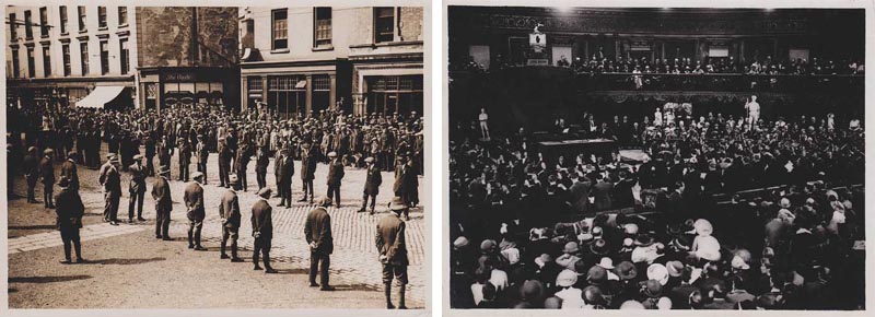 1919 (21 January) First Dil Swearing In Ceremony and Scene and IRA Guards outside the Mansion House. (2 Photographs) at Whyte's Auctions