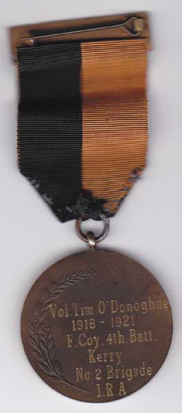 1919-21. War of Independence Medal to Kerry No. 2 Brigade IRA Volunteer at Whyte's Auctions