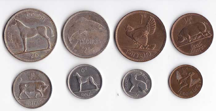 1928. Irish Free State - A Proof Set of The First Coinage, Farthing to Half Crown" at Whyte's Auctions