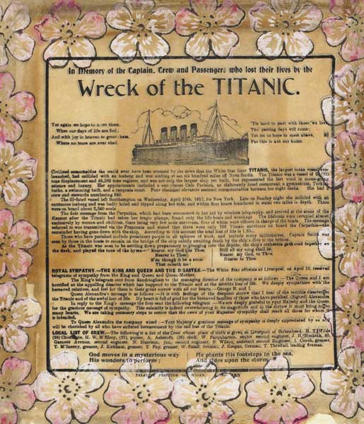 1912 Wreck of The Titanic: Liverpool Memorial Poster at Whyte's Auctions