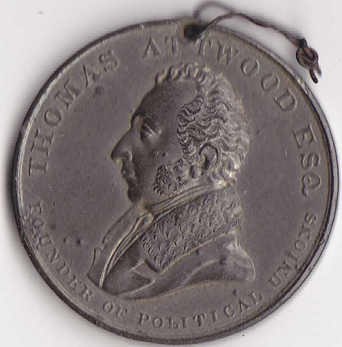 Medals: Thomas Attwood Founder of Political Unions and others at Whyte's Auctions