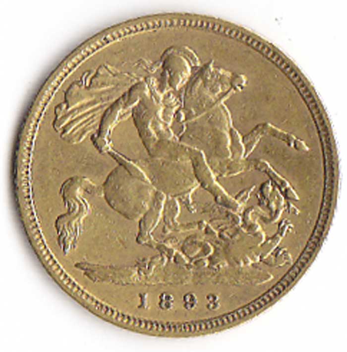 1892 Queen Victoria Gold Half Sovereign at Whyte's Auctions