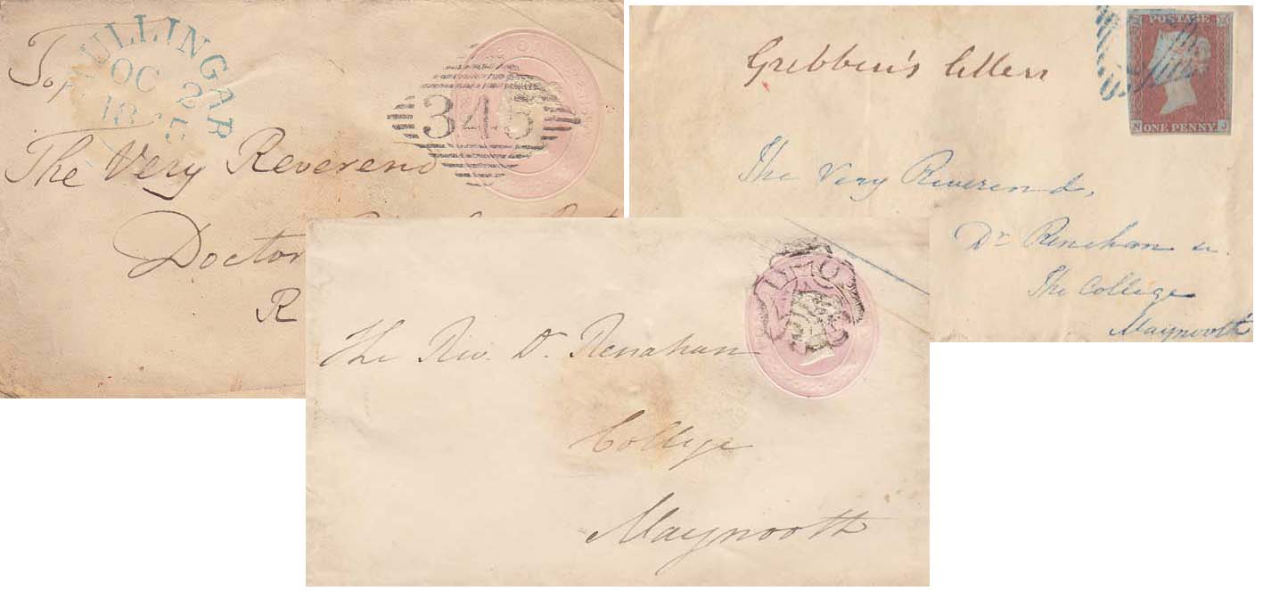 1843-1856 Collection of Stamped Envelopes to The President of The Royal College, Maynooth" at Whyte's Auctions