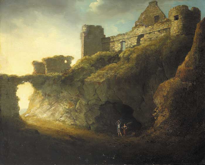 DUNLUCE CASTLE, COUNTY ANTRIM, 1817 by W. Watts (1792-c.1864) at Whyte's Auctions