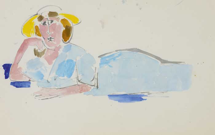 RECLINING WOMAN, c.1950 by Stella Steyn sold for 850 at Whyte's Auctions